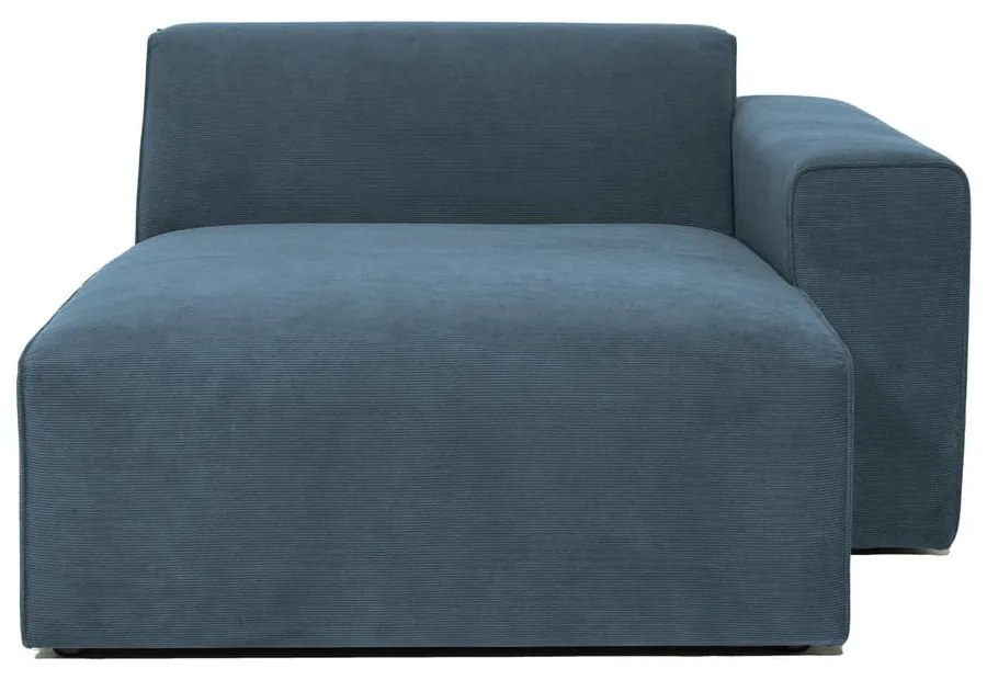 Син модулен диван от рипсено кадифе (десен ъгъл) Sting – Scandic