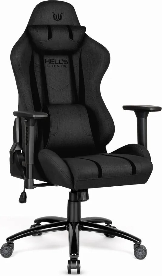 Ергономичен геймърски стол HC-1013 - черно покритие от висококачествен плат