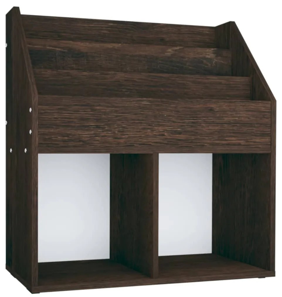 339527 vidaXL Рафт за детски книги опушен дъб 71x30x78,5 см инженерно дърво