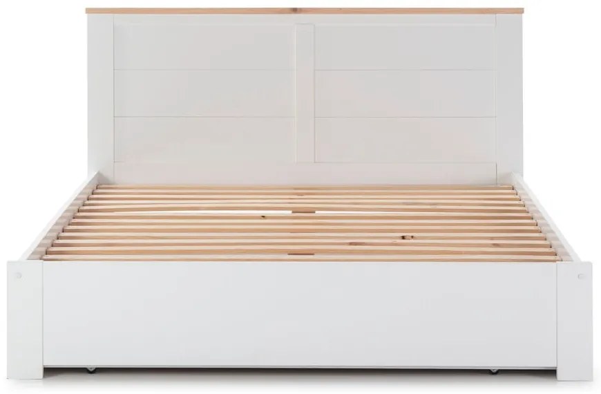 Бяло двойно легло със склад 140x190 cm Gabi - Marckeric