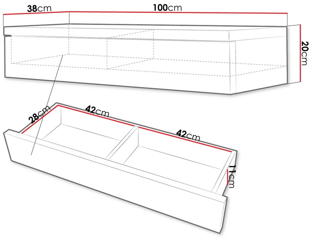 Тоалетна масичка Navene-Leuko