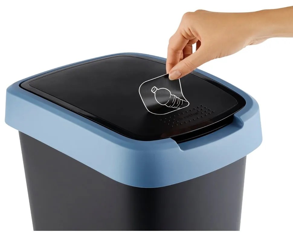 Кошче за отпадъци от рециклирана пластмаса 50 L Twist - Rotho