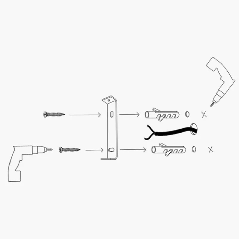 Стенна лампа Elefant 892OPV1230, Желязо, 15 см, Черен