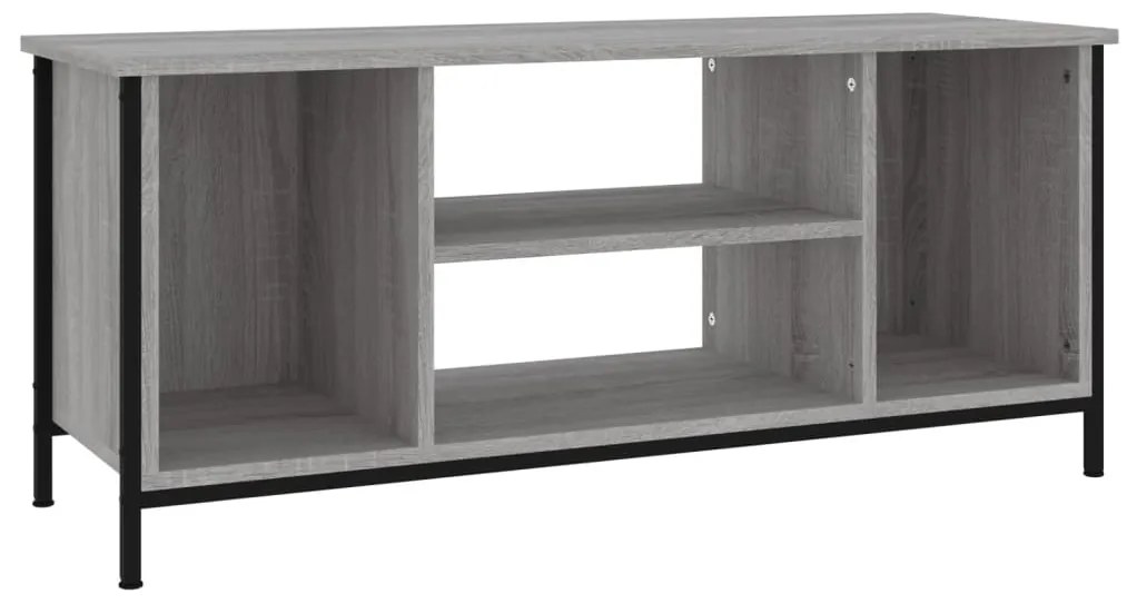 826288 vidaXL ТВ шкаф, сив сонома, 102x35x45 см, инженерно дърво