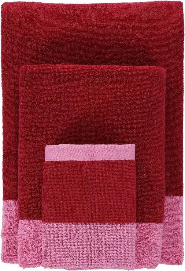 Розови памучни кърпи в комплект 2 бр. от тери 30x50 cm Pixie – ONA