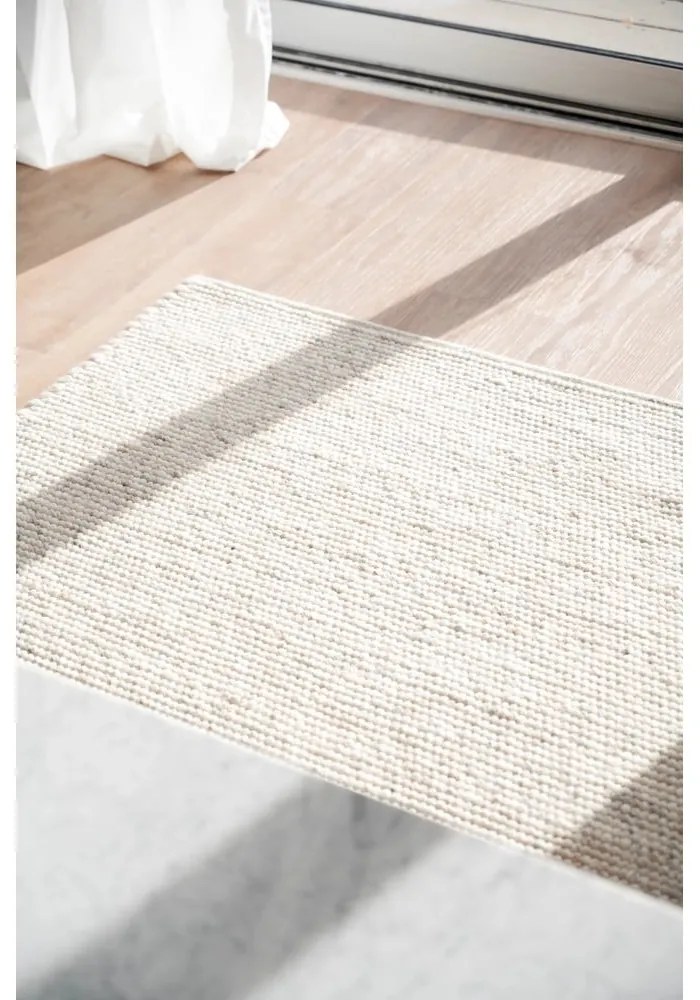 Светлосив вълнен килим 290x200 cm Auckland - Rowico