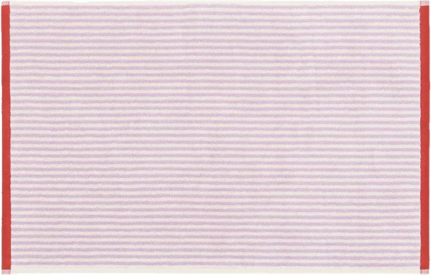Памучна кърпа от тери в цвят лавандула/кремава 50x80 cm Gobo – noo.ma