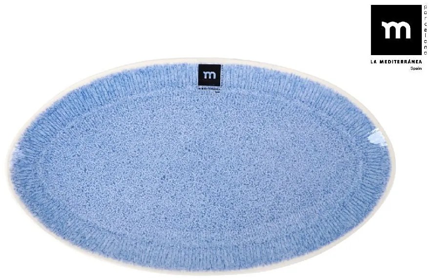 Плато овал LA MEDITERRANEA Calobra Blue, 31x18 cm, порцелан