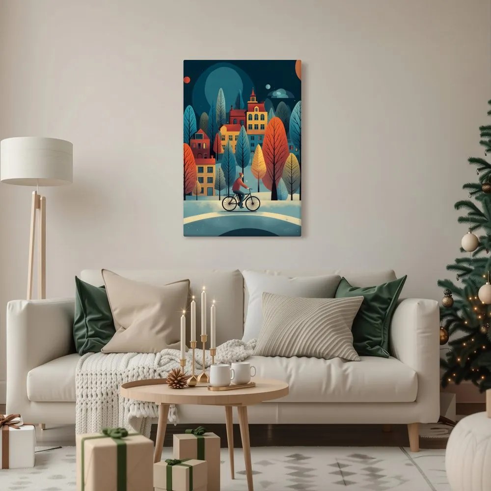 Картина на платно – Вълшебното зимно село