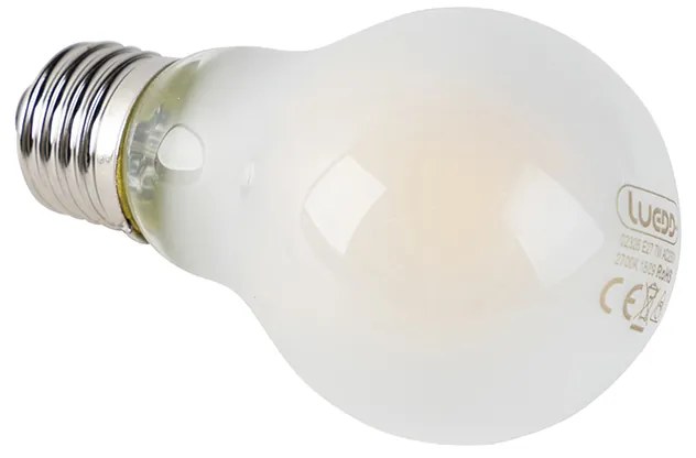 Комплект от 5 E27 димируеми LED крушки A60 матирани 7W 806lm 2700K