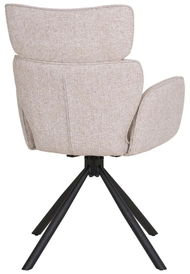 Бежови тапицирани трапезни столове в комплект с подлакътници 2 бр. Cordoba – House Nordic