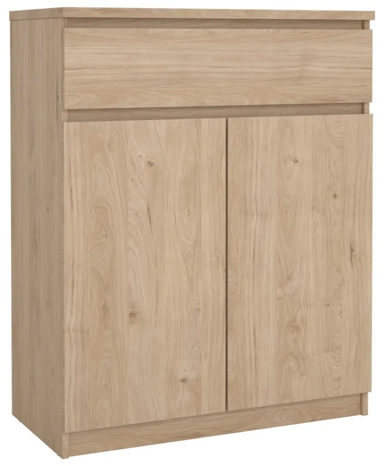 Скрин от дъбов декор в естествен цвят 80x100x40 cm Naia – Tvilum