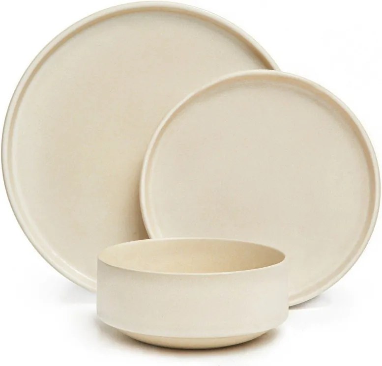 Керамичен кремав комплект от 12 части Malia - Bonami Selection