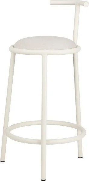 Бежов метален бар стол (височина на седалката 68 cm) Hogo – noo.ma