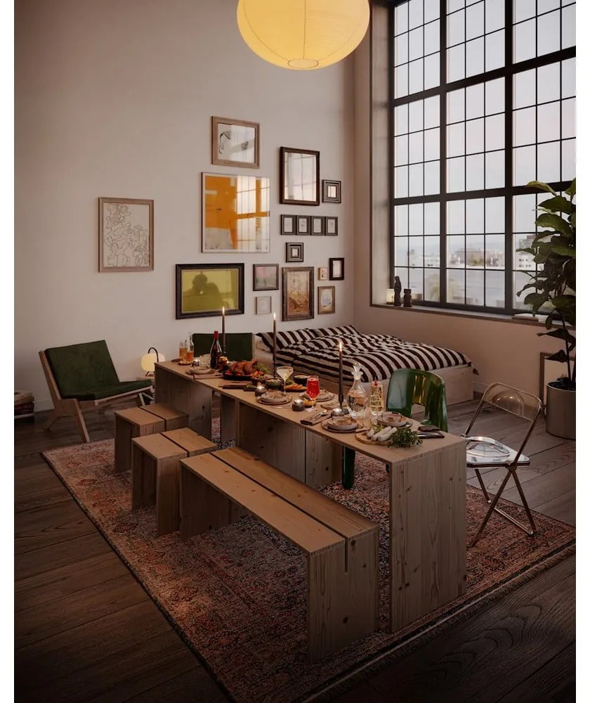 Трапезна маса от масивен бор 79x124 cm Join-In – Karup Design