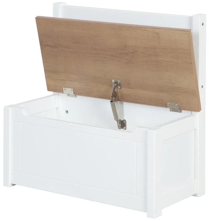 Бяла детска пейка Woody – Roba