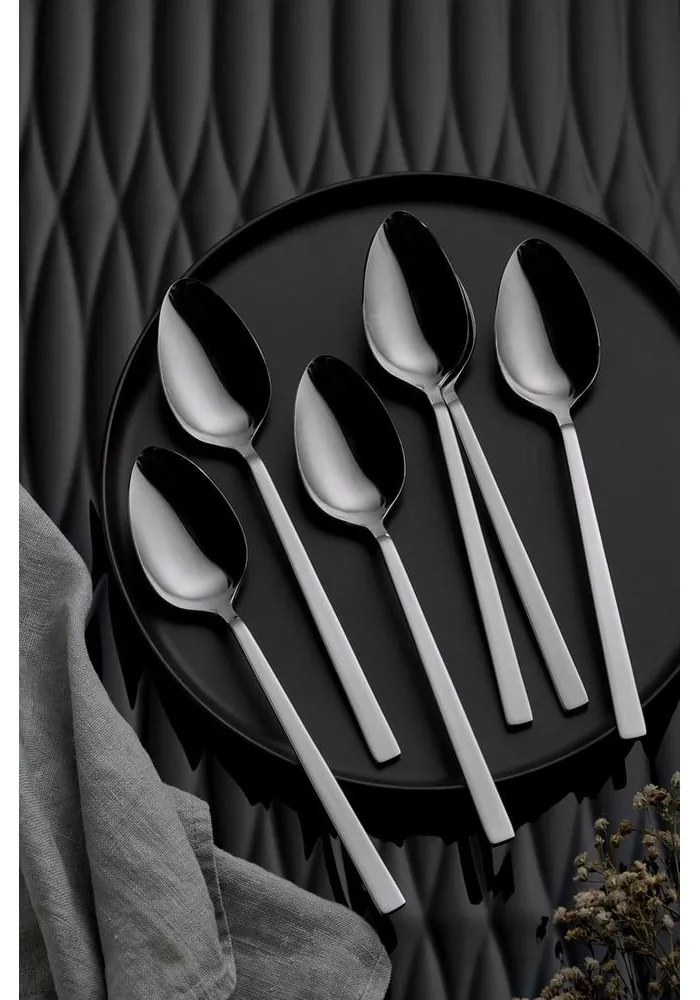 Прибори за хранене 36 бр. от неръждаема стомана в сребрист цвят – Hermia