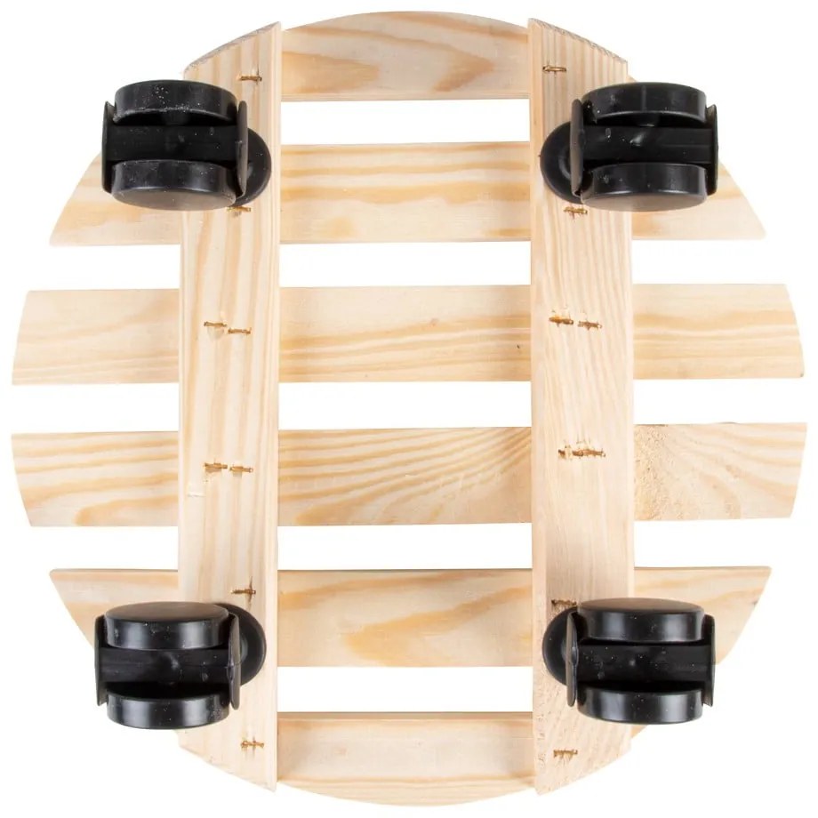 Дървена подвижна стойка за саксии ø 29 cm (височина 8 cm) Indoor &amp; Outdoor – Esschert Design