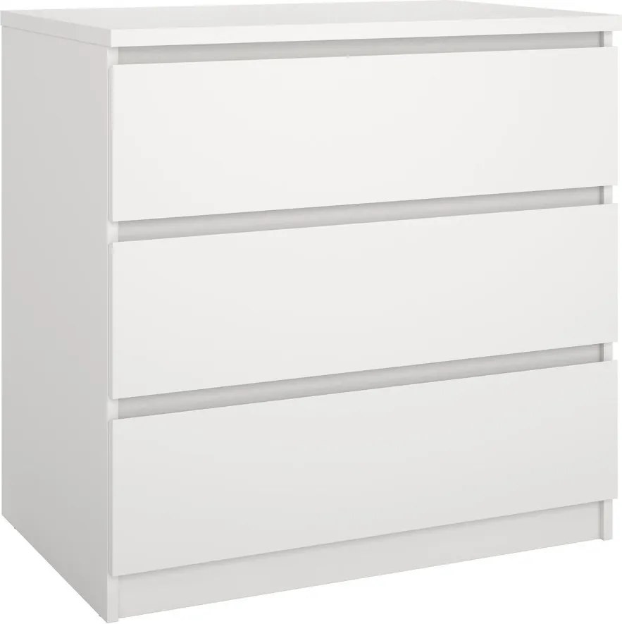 Бял скрин 77x76x50 cm Naia – Tvilum