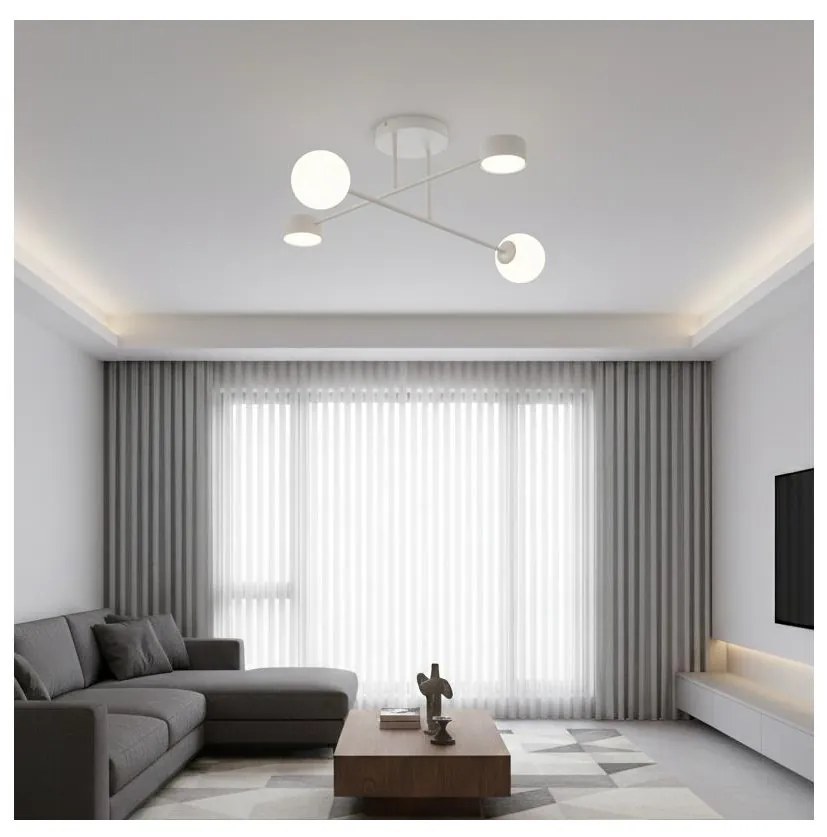 Плафон HOLON за повърхностен монтаж 2xG9/8W/230V + 2xGX53/12W, сив