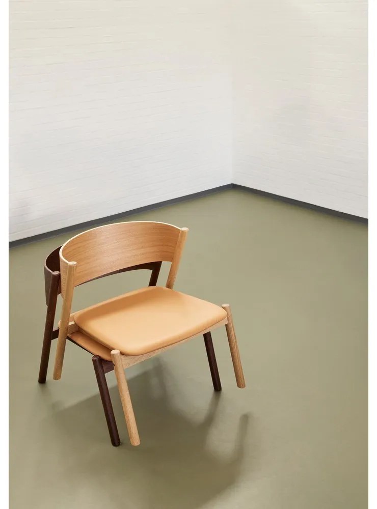 Светлокафяво кресло Oblique – Hübsch