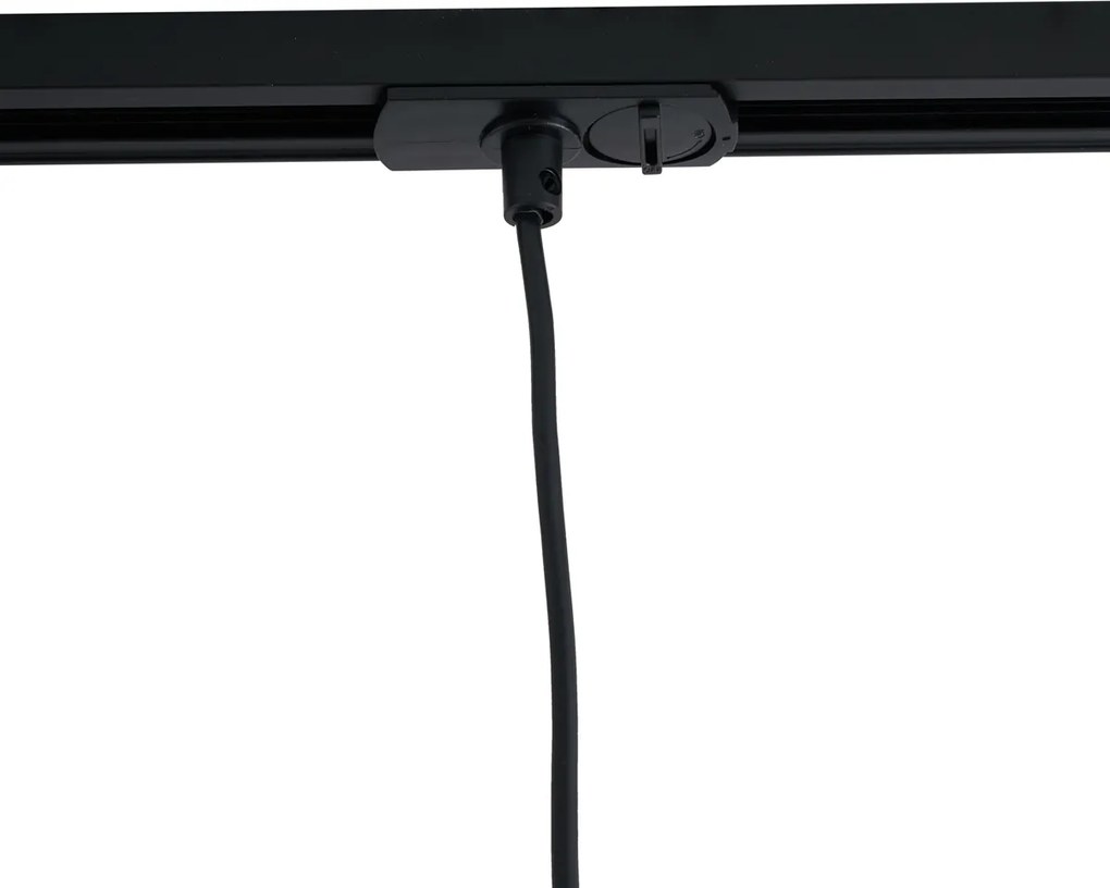 Модерна висяща лампа бежова с черна за релсова система 1-фазна - Iconic Frini