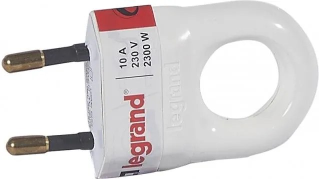 Legrand Щепсел бял 2P 10А 250V /30бр/  - 050312