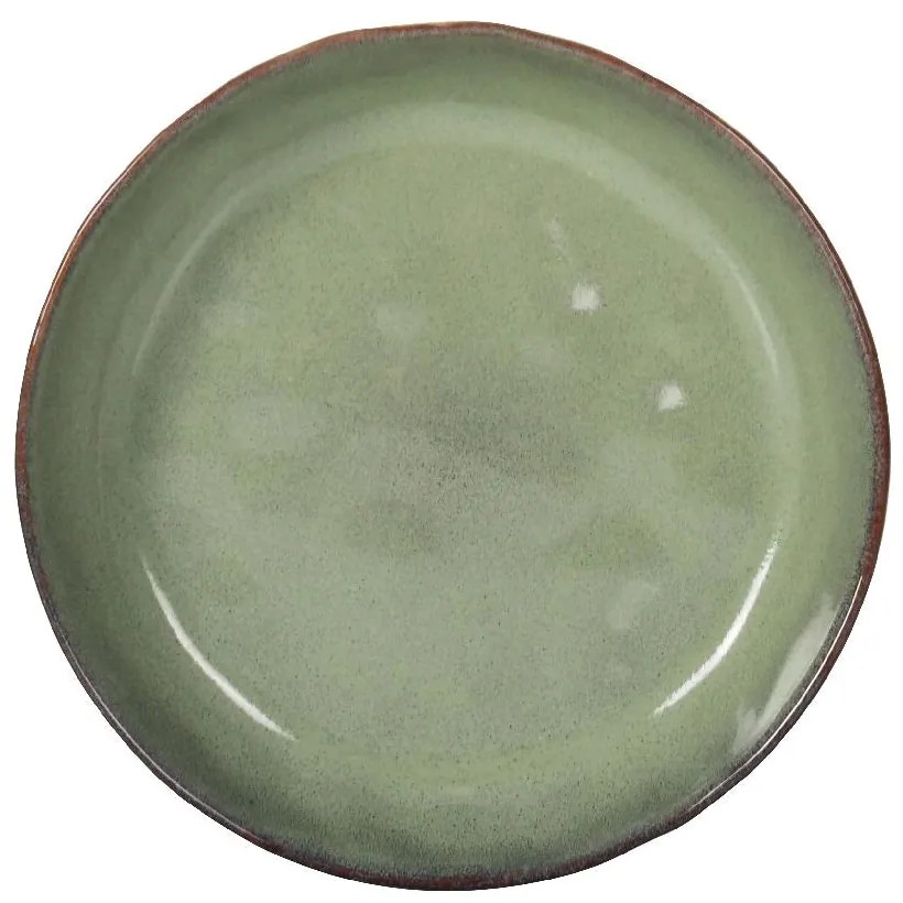 Дълбока купа LA MEDITERRANEA Macarella Green, 21x4 см, порцелан