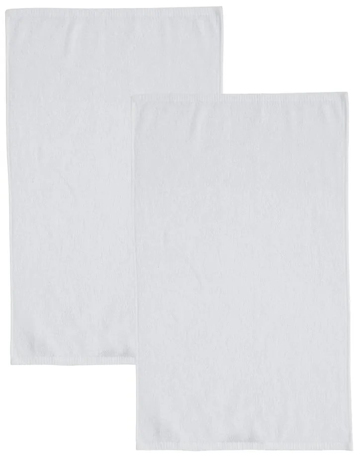 Бели бързосъхнещи памучни хавлиени кърпи от тери в комплект от 2 бр. 90x140 cm Quick Dry – Catherine Lansfield