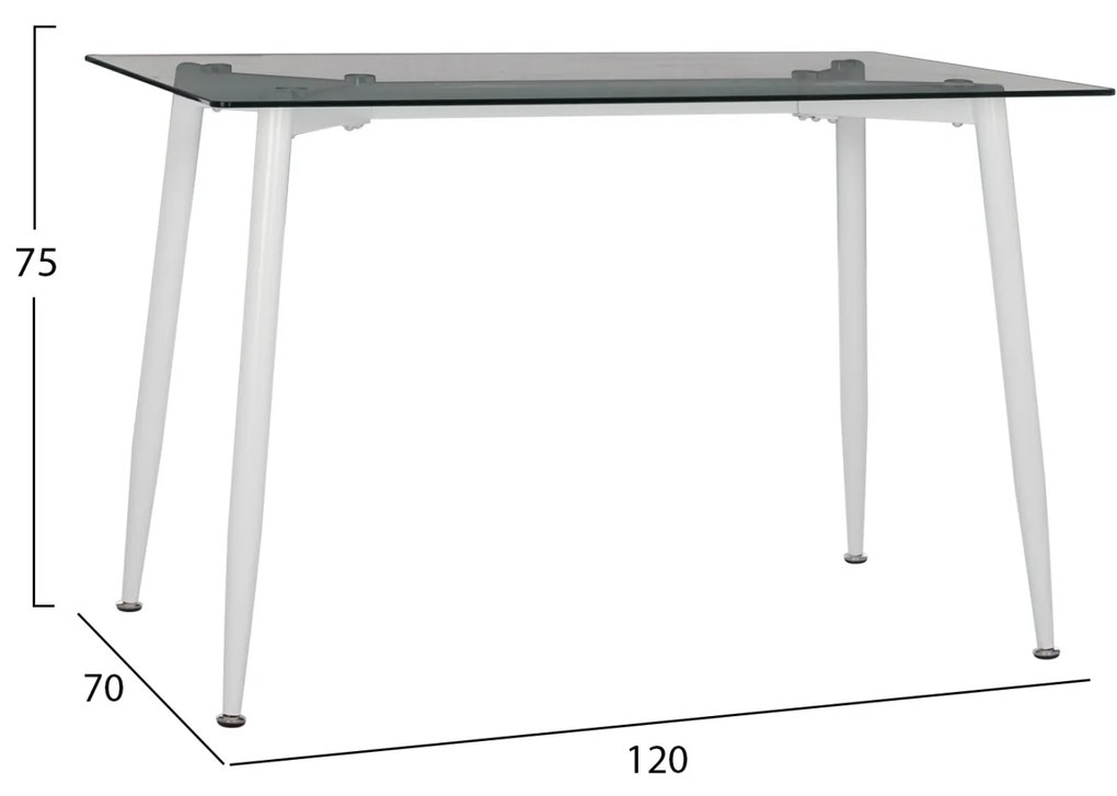 Трапезна маса Иделла HM8498.03 бял цвят