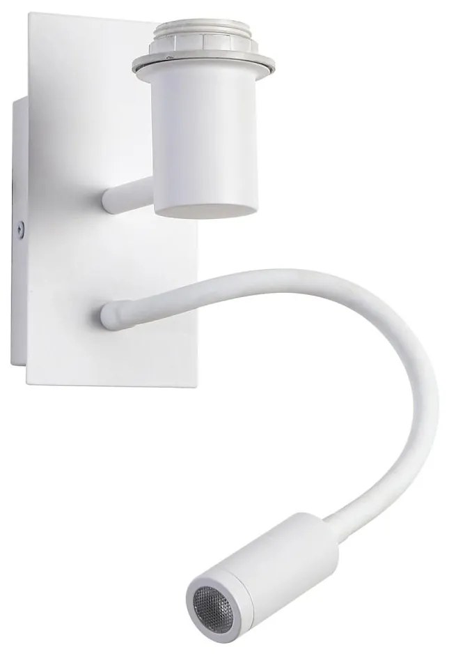 Brilagi - LED Гъвкав аплик NUBILA 1xE27/25W/230V + LED/3W бял