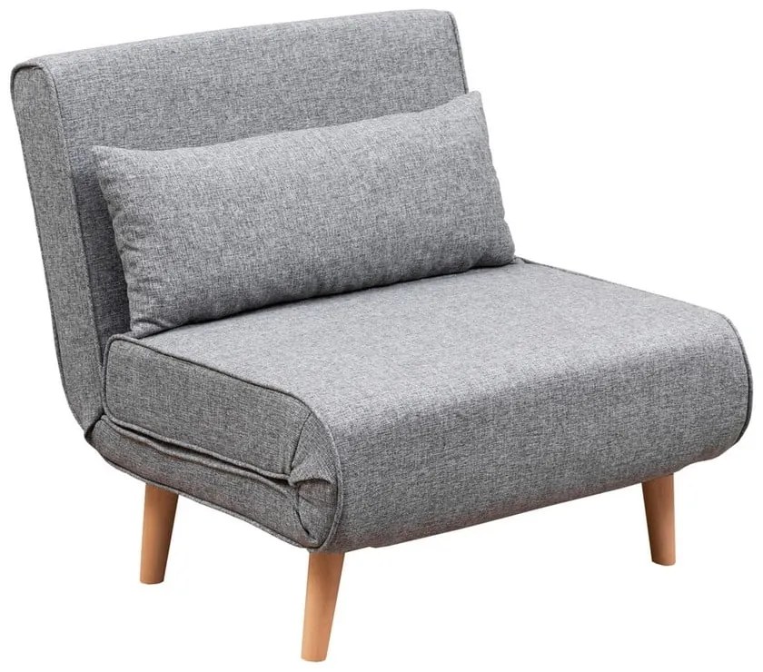 Светлосиво кресло Folde - Artie