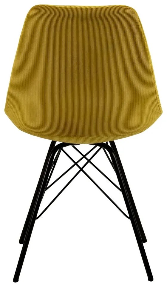 Жълт трапезен стол Eris - Actona