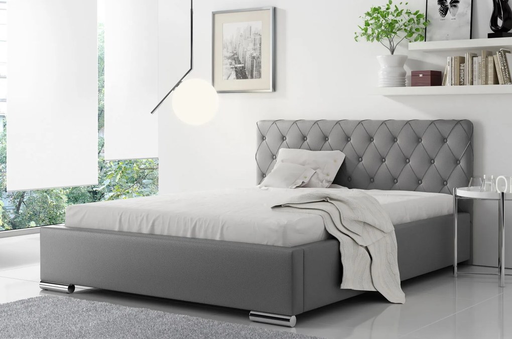 Тапицирано легло Piura-Gkri-140 x 200