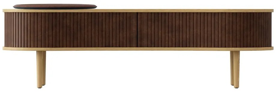 Масичка за телевизор в дъбов декор в естествено кафяво 140x40 cm Audacious - UMAGE