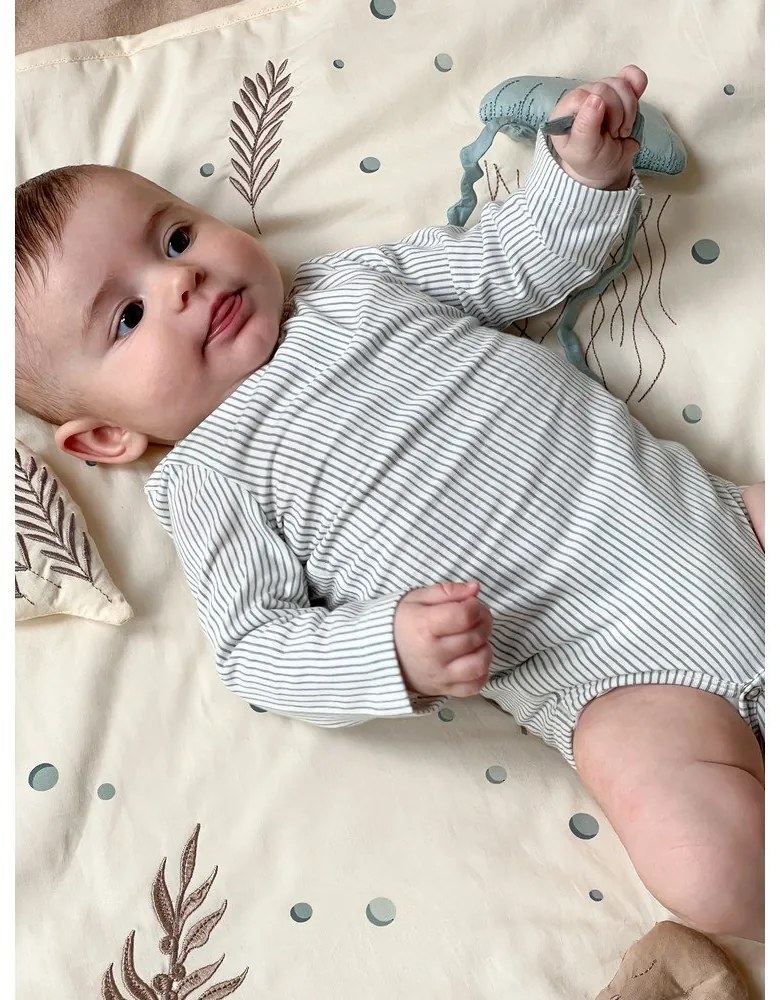 Светложълто детско килимче за игра 80x80 cm Sea Garden – Cam Cam Copenhagen