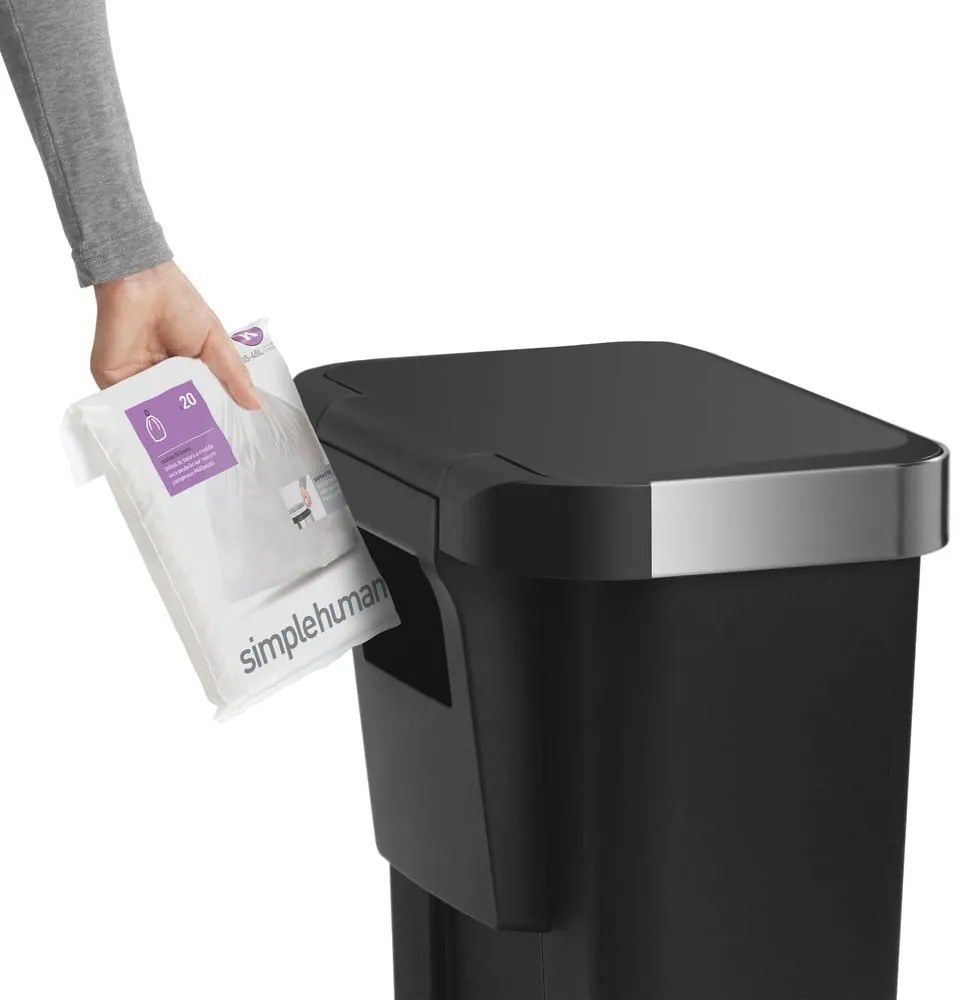 Пластмасов кош за отпадъци с педали 45 л - simplehuman