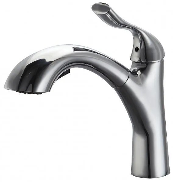 Стоящ смесител за кухня, Inter Ceramic, ICF 7108066 7313, с изтеглящ се душ