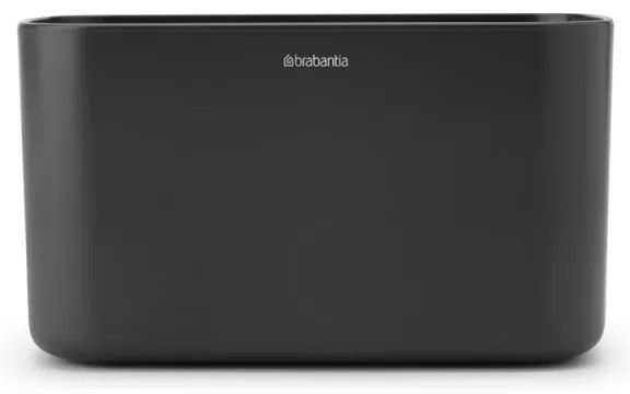 Кутия за аксесоари за баня Brabantia ReNew 1003493, Устойчива на корозия, Вътрешен разделител, Противоплъзгаща основа, Тъмносив