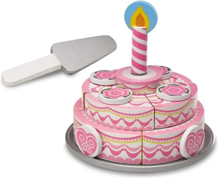 Melissa &amp; Doug - Дървена торта за рожден ден - Двуетажна