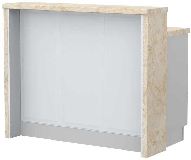 Остров за кухненска пейка Evora-Length: 120 cm.-Latino marble