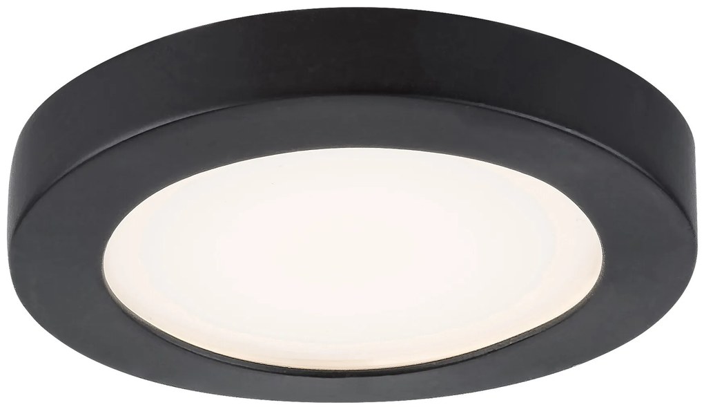 RABALUX Coco, плафон LED 3W,черно,D8,5,IP44 - 5274