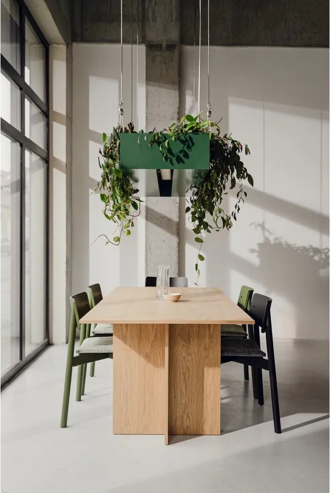 Зелен трапезен стол за подреждане Wem – noo.ma