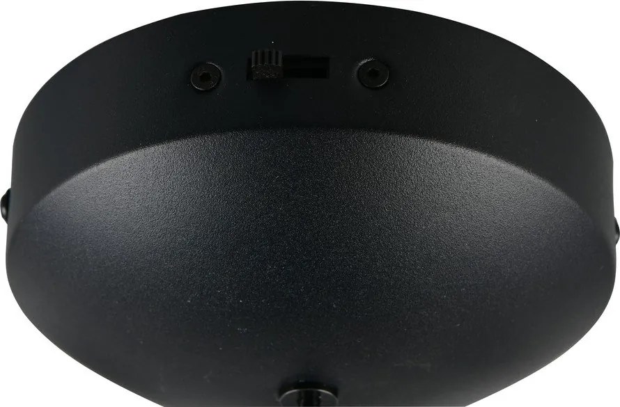 Матово черно LED затъмняващо се висящо осветително тяло Melita – Trio