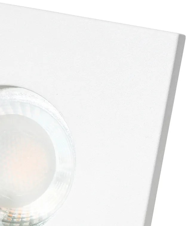 Комплект от 6 модерни вградени спота за баня бели - Doku