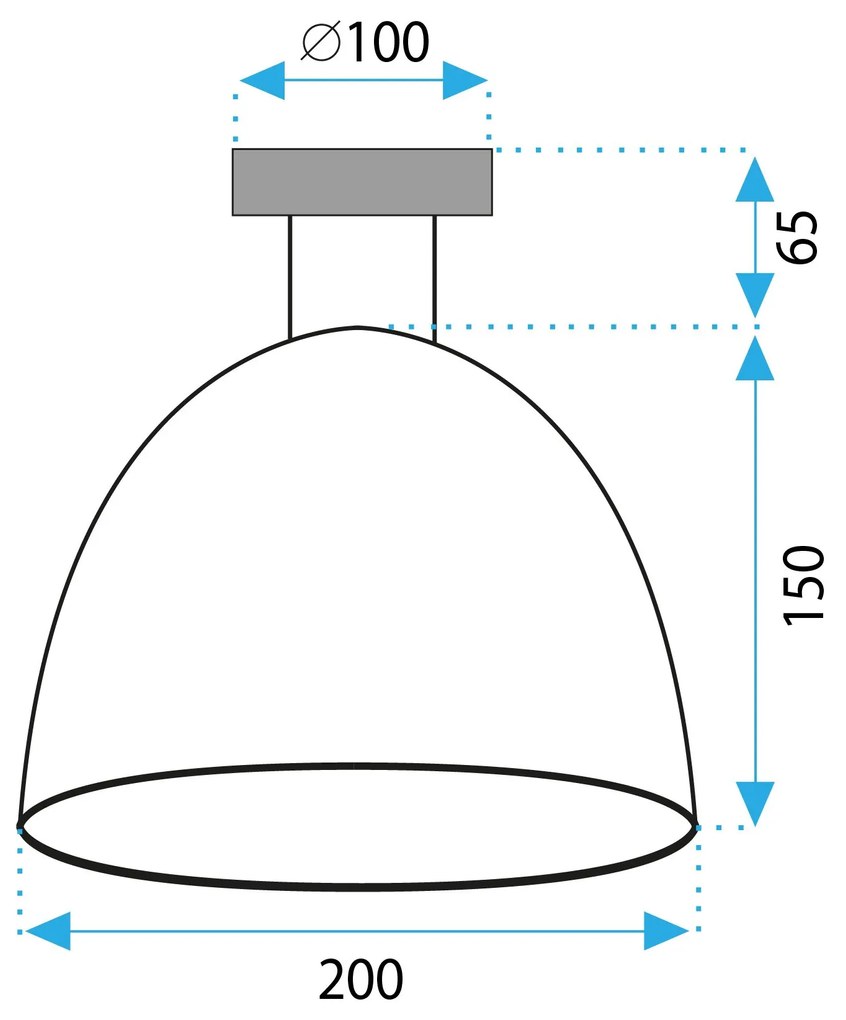 Плафон APP1303-1C Black