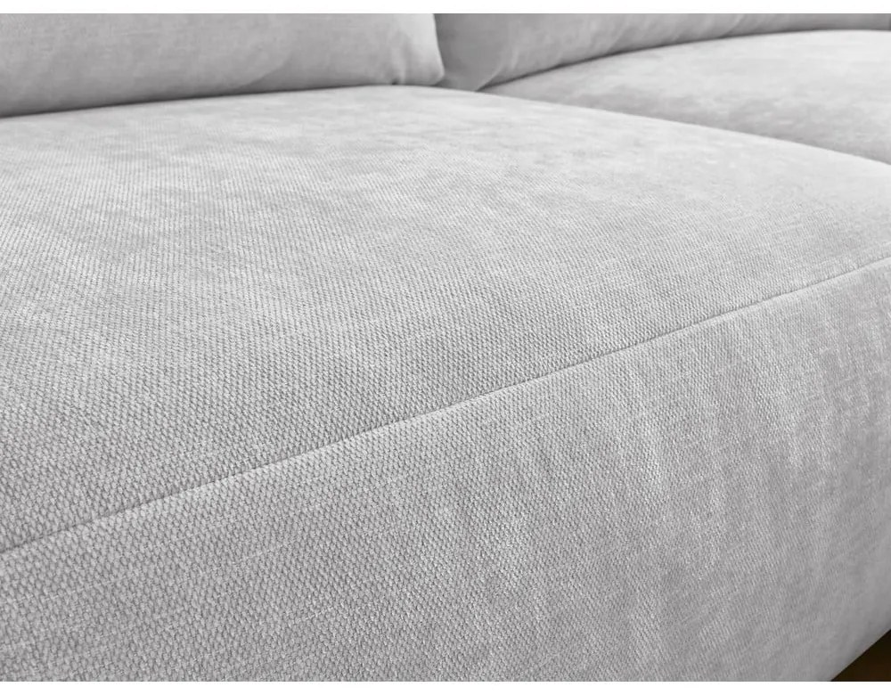 Светлосив ъглов диван Aden – Bobochic Paris