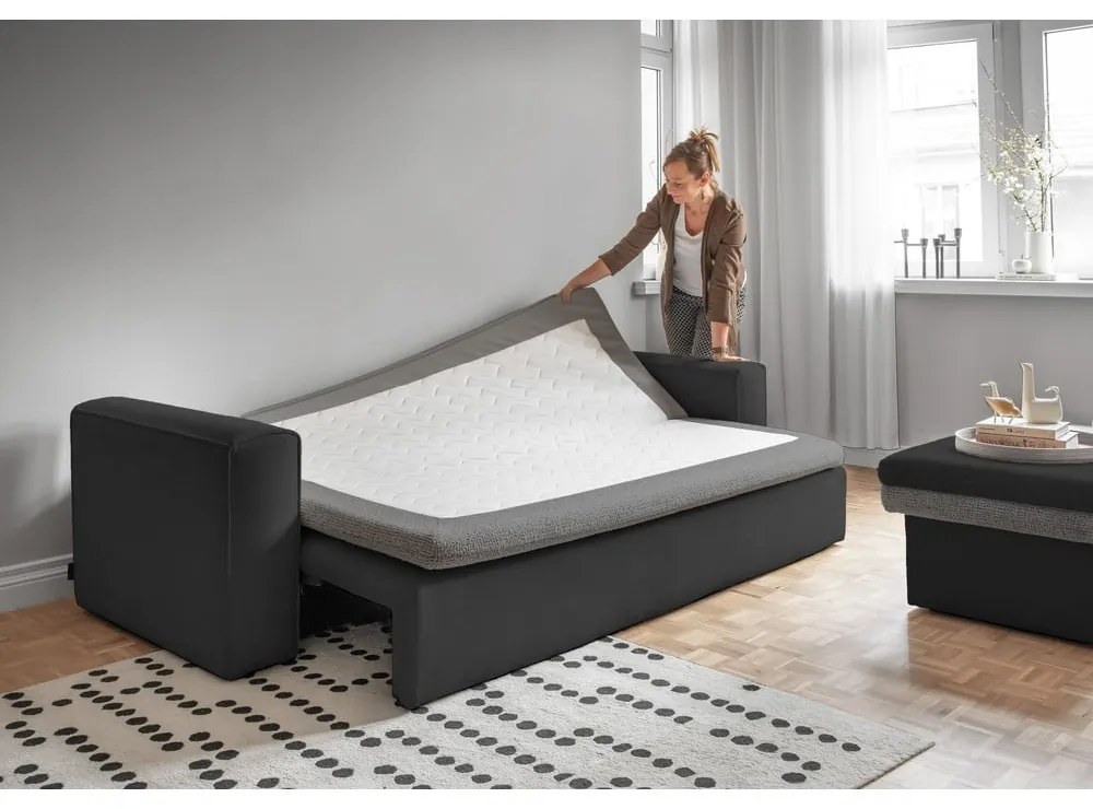 Тъмносив разтегателен диван 237 cm Wilson – Miuform