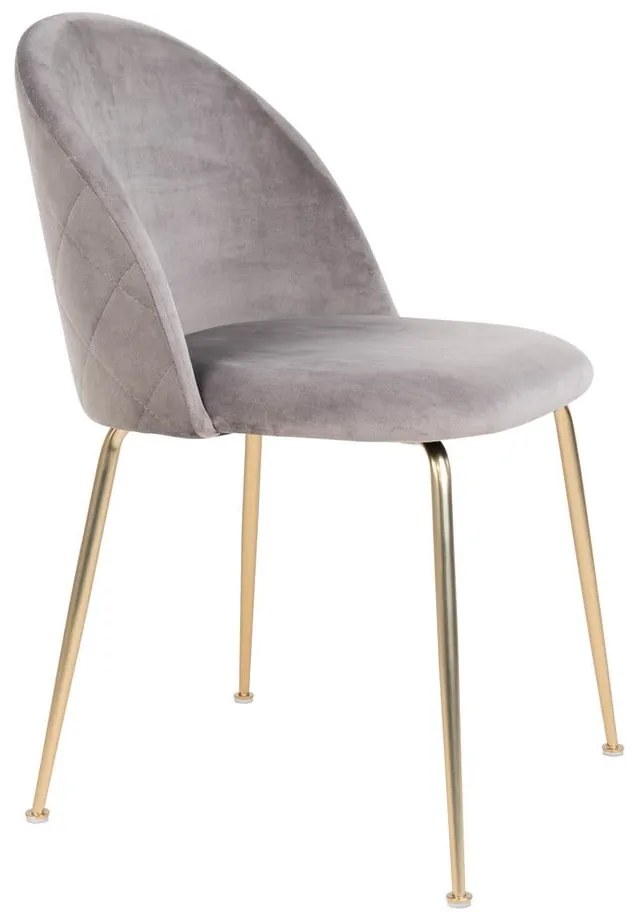 Светлосиви кадифени трапезни столове в комплект от 2 броя Geneve - House Nordic