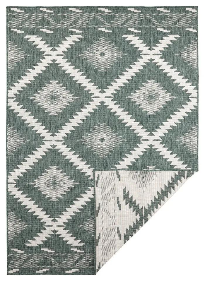 Зелен и кремав килим на открито , 150 x 80 cm Malibu - NORTHRUGS